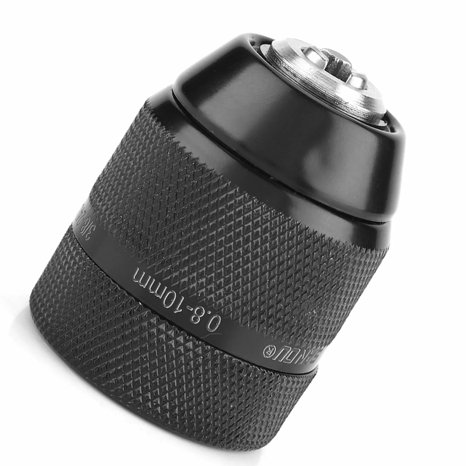 Metalowy Uchwyt Wiertarski Bezkluczowy Gwint 3/8 0,8–10 mm do Wiertarek Ręcznych