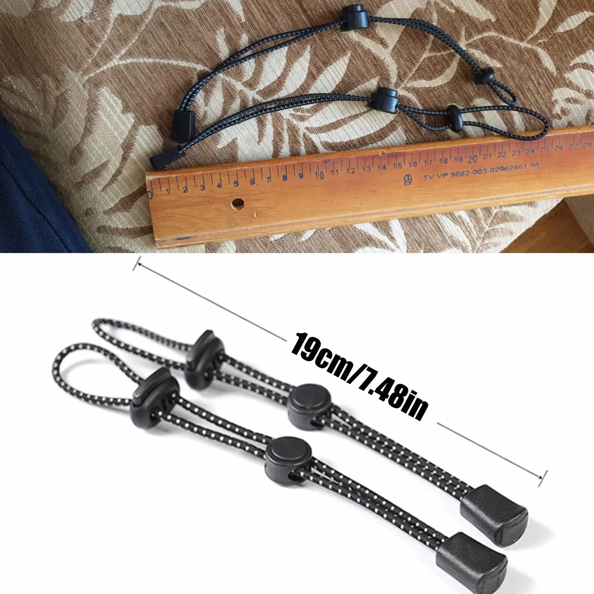 Alpenstock klamra mocująca lina smycz do plecaka elastyczny sznurek bungee 4 szt.
