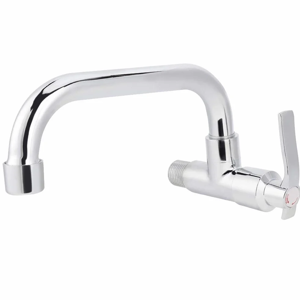 Ścienny kran z mosiądzu G1/2in bateria zlewozmywakowa 20 cm