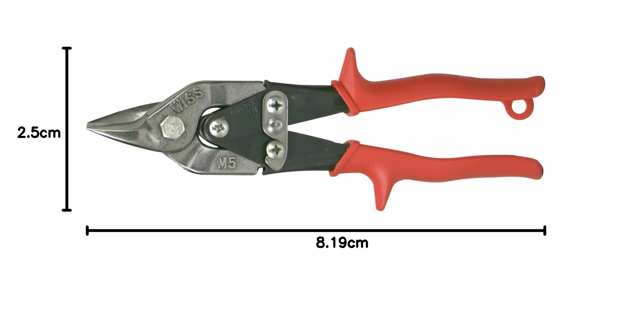 Wiss M5R Nożyce MetalMaster Bulldog 235 mm - czerwone