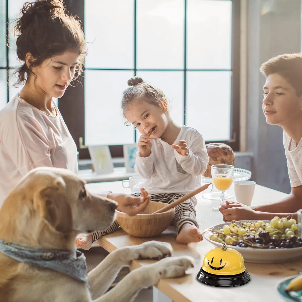 Dzxin Dzwonek stołowy, dzwonek na blat, dzwonek do serwowania, dzwonek do kuchni, recepcji, hotelu, restauracji