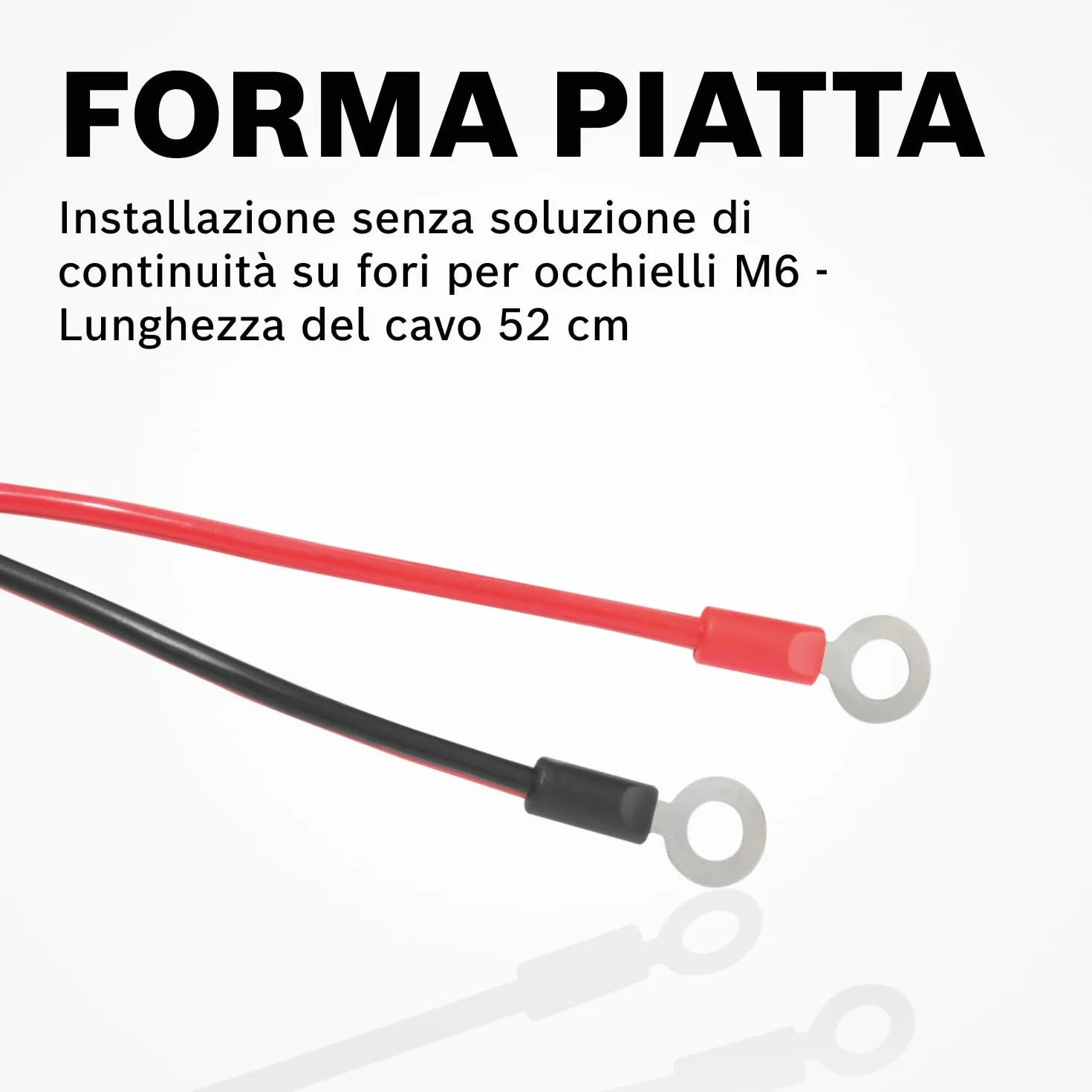 Bosch Kabel przyłączeniowy do ładowarek 40 A oczka M6 52 cm część zamienna