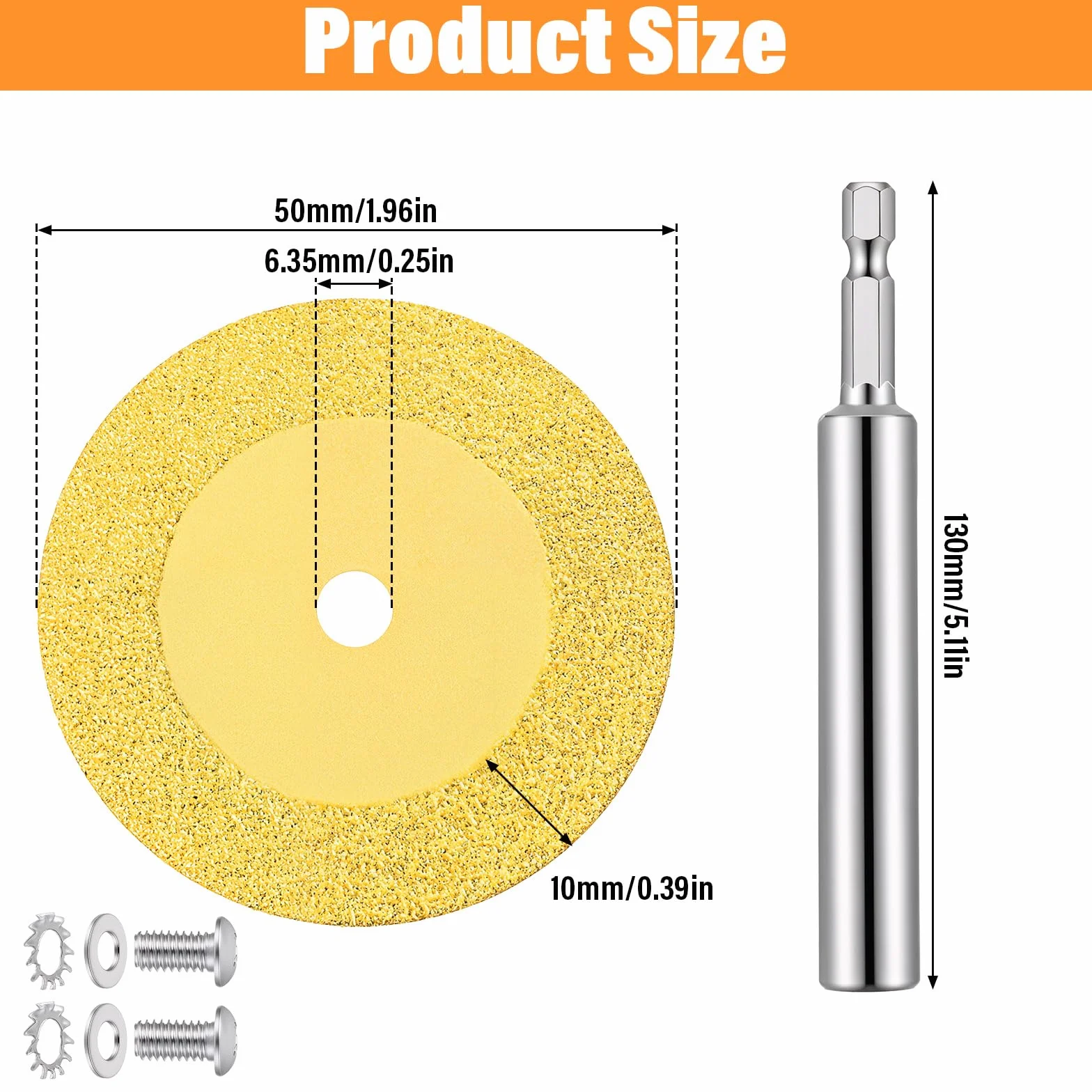 Diamentowe tarcza tnąca do wiertarki z trzpieniem sześciokątnym 1/10.2 cm, Discos para Cortar Ceramica do cięcia rur z PCW, mini szklana tarcza tnąca do szlifierki kątowej, cięć, szklanek, jadeitu