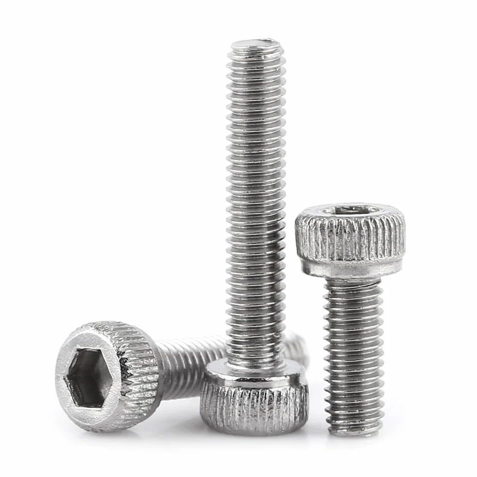 Walfront 160 szt. Śruby z łbem sześciokątnym 304 stal nierdzewna M3 x 6-30mm