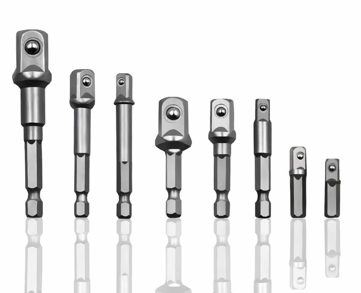 Zestaw adapterów do kluczy nasadowych 1/2", 1/4", 3/8", 8-częściowy