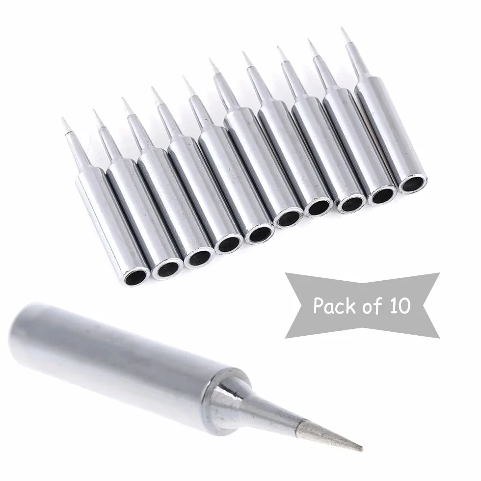 10pcs 900M-T Soldering Iron Tips Solder Iron Replacement Tip Soldering Bits Welding Equipment & Acessories (900M-T-I)