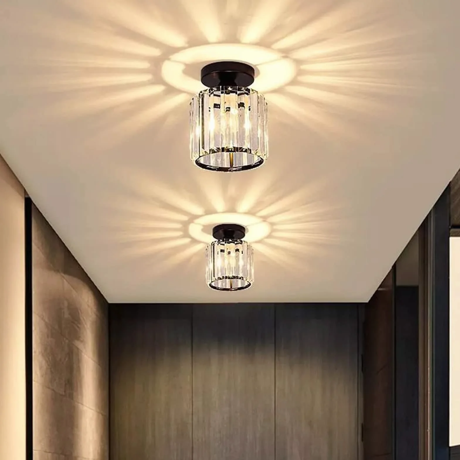 Klosz Lampy Sufitowej, E27 Fine Lighting Osłona Lampy Żyrandole Klosz do Baru Jadalnia Korytarz Salon (AUNMASah4w1mxric-11)