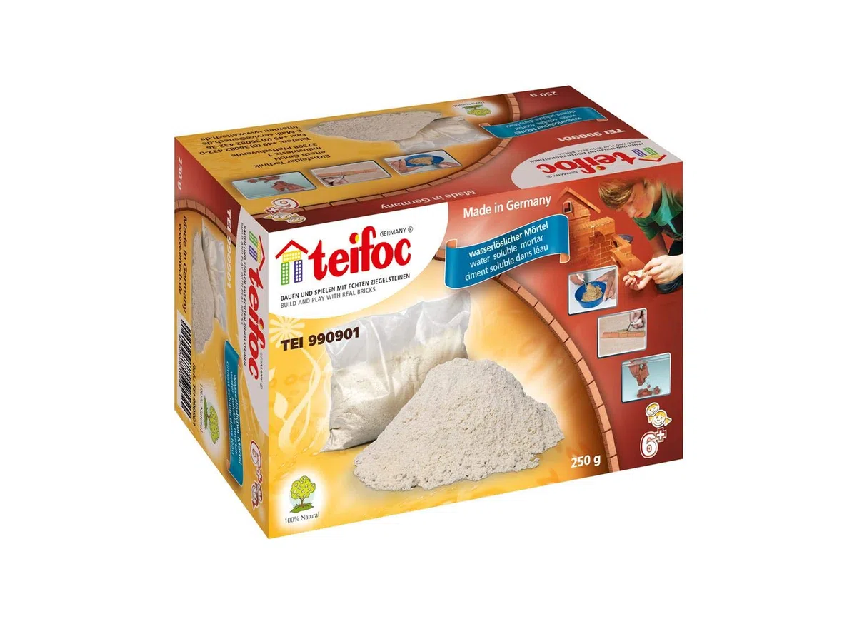 Teifoc TEI 990901 gotowa zaprawa DIY, 250 g worek z dodatkowym cementem