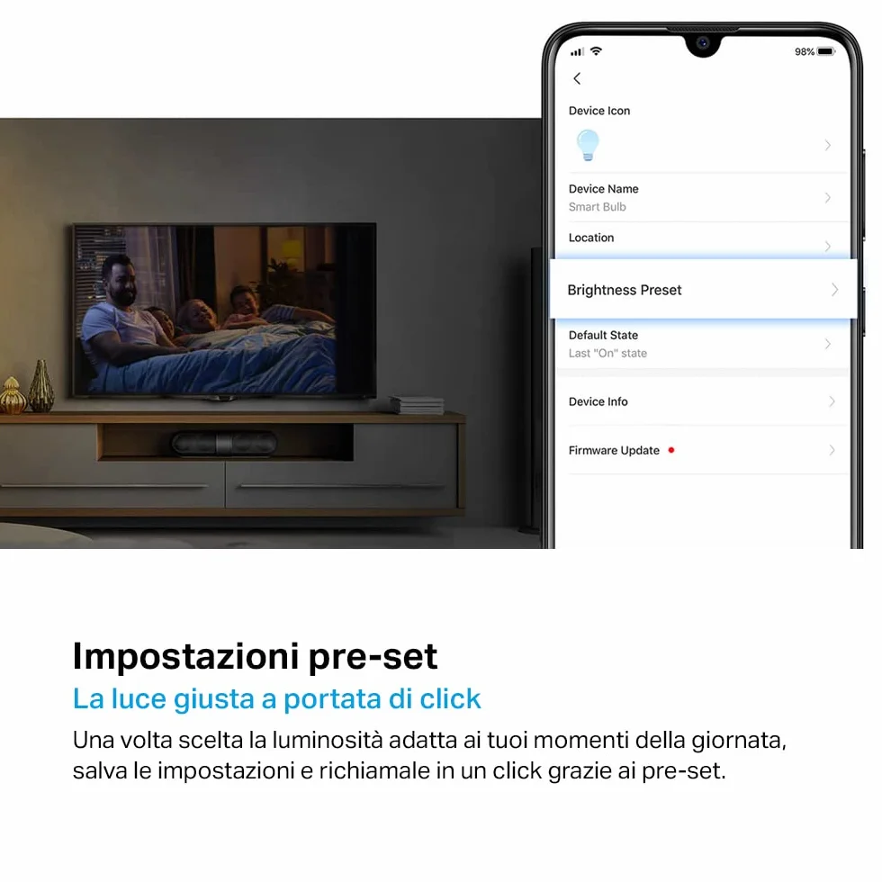 TP-Link Tapo L510E | Inteligentna żarówka Wi-Fi E27 | Białe światło | Ściemnialna | 806 lm | 8.7 W | Kompatybilna z Alexa i Google Home