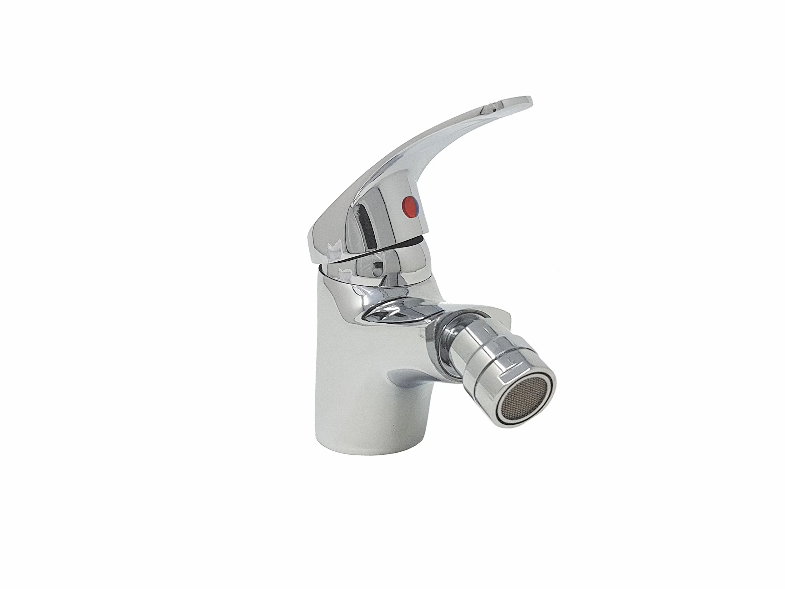 Bateria mieszająca łazienka bidet główna głowica ruchoma szara srebrna podstawa 8413
