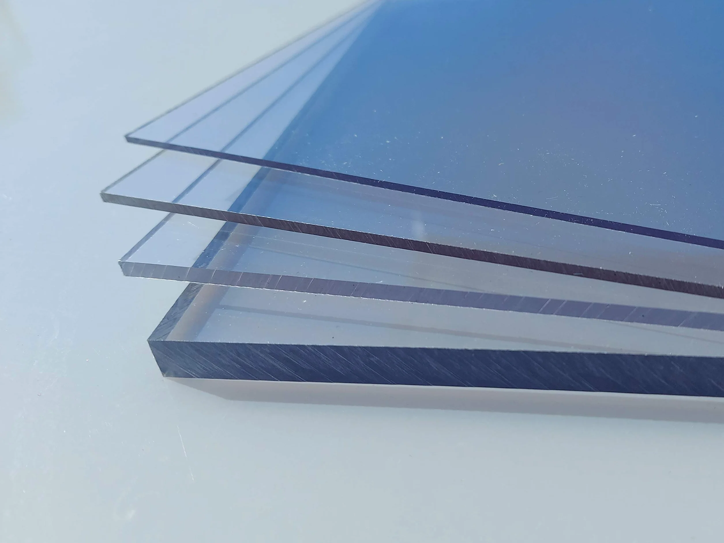 alt-intech Płyta z poliwęglanu (PC/ PMMA), folia, najwyższej jakości (przezroczysty PC, 0,5 mm, 2050 x 1220 mm)