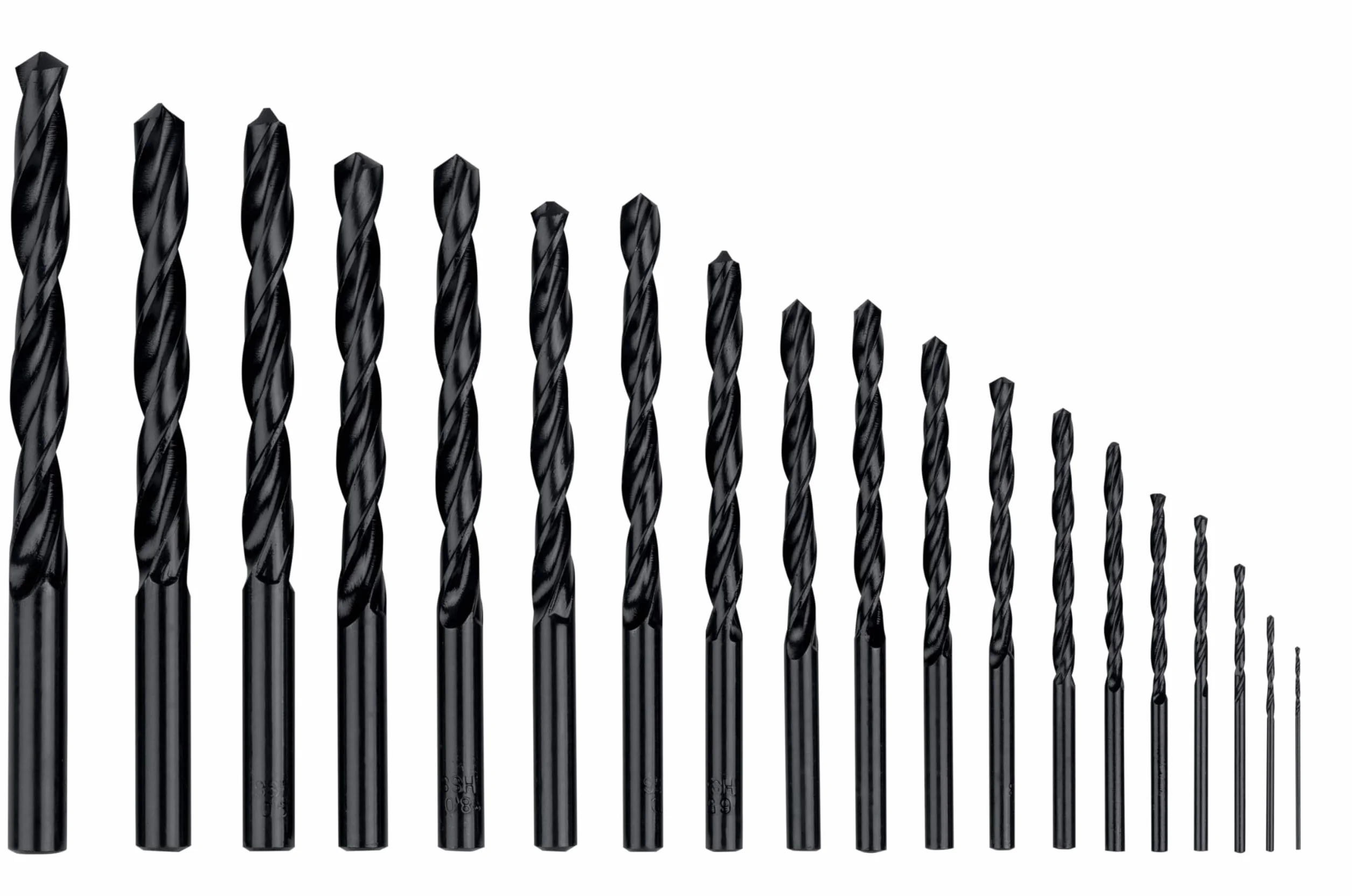 Metabo Estuche HSS-R Brocks 19 Ostre stożkowe powierzchnię 118º od 1,0 do 10,0 mm x 0,5 mm