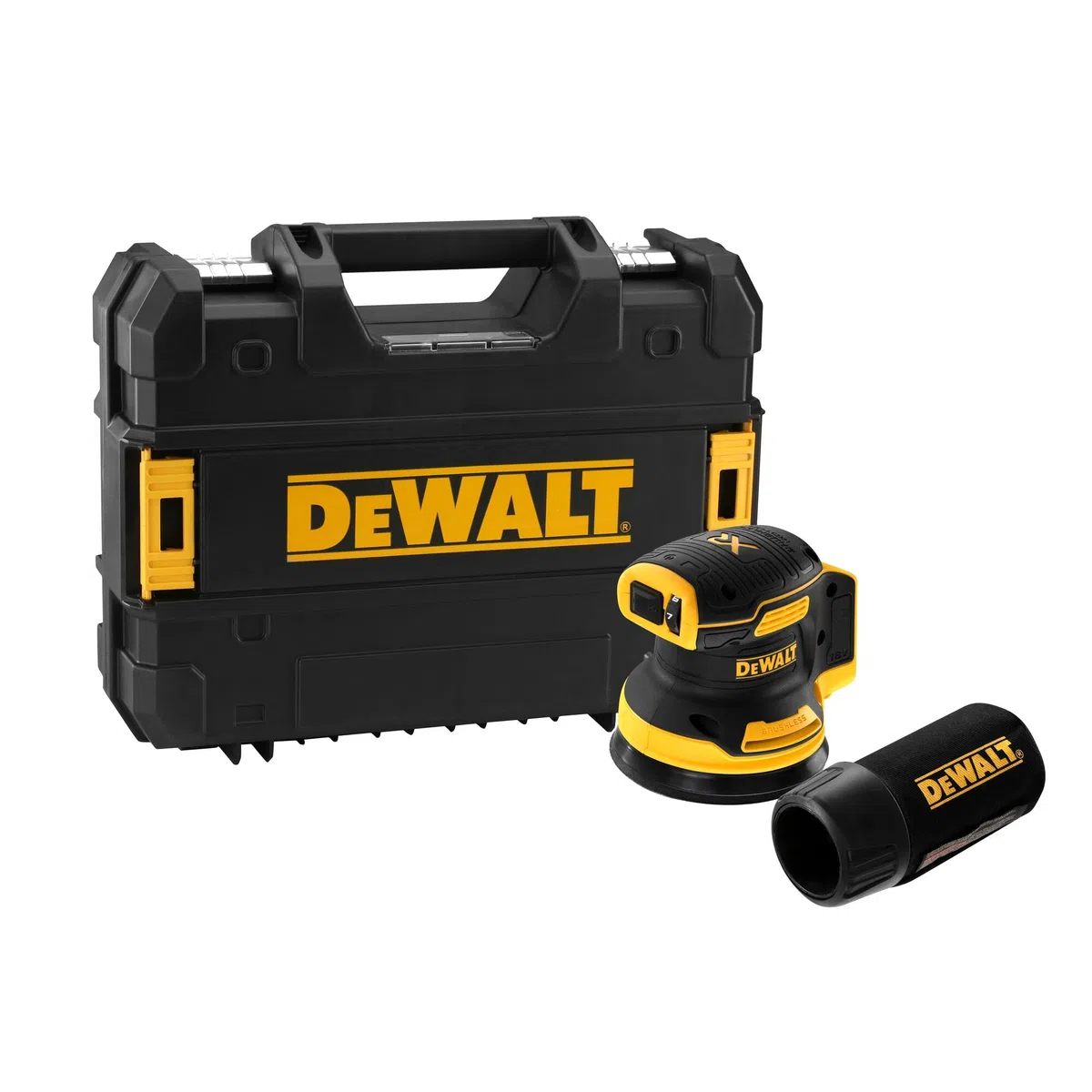 Frezarka Górnowrzecionowa 8mm 18V 2x5Ah DCW604P2 DeWalt & Dewalt Szlifierka, Czarny/Żółty, 125 mm