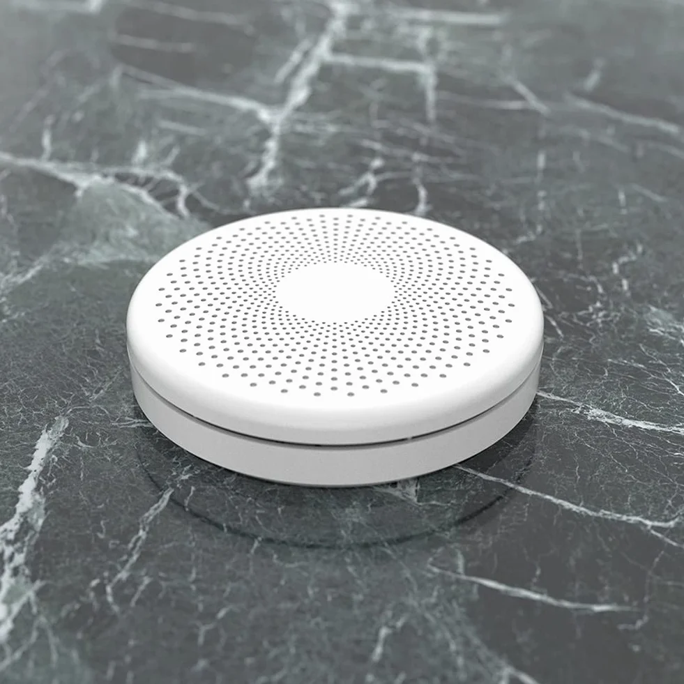 keppy Tuya WiFi 2 w 1 inteligentny czujnik dymu tlenku węgla CO detektory dźwiękowe błyskowa funkcja alarmu