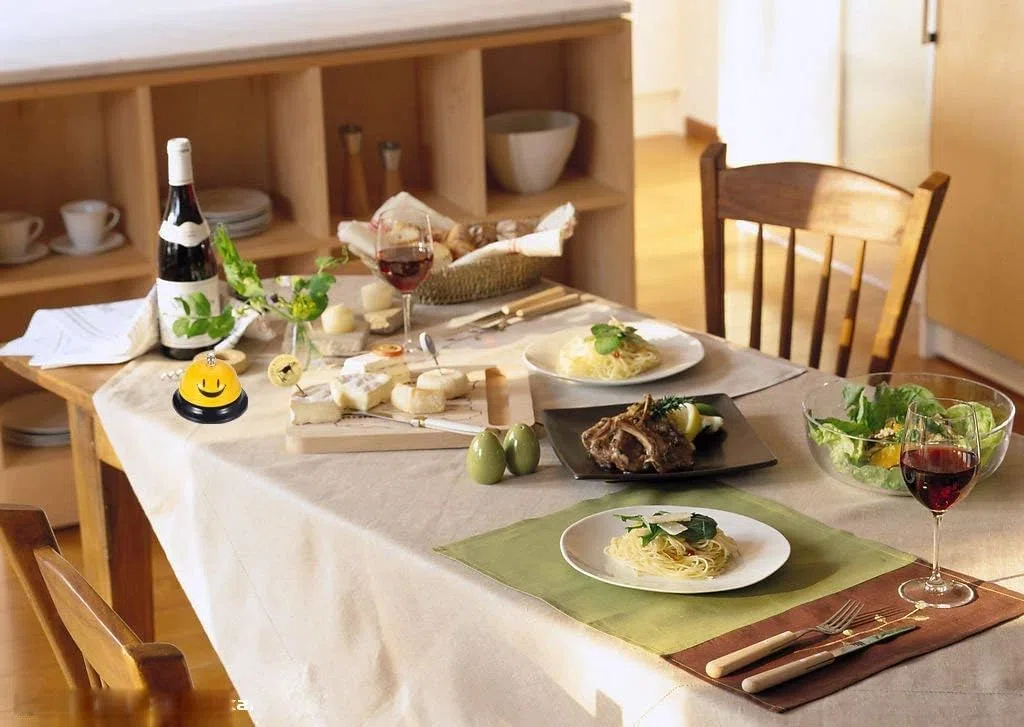 Dzxin Dzwonek stołowy, dzwonek na blat, dzwonek do serwowania, dzwonek do kuchni, recepcji, hotelu, restauracji