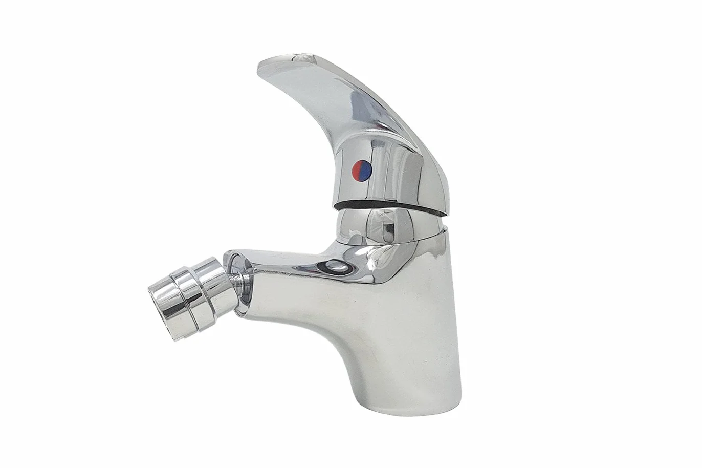 Bateria mieszająca łazienka bidet główna głowica ruchoma szara srebrna podstawa 8413