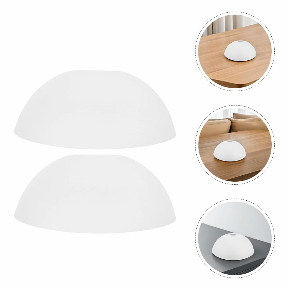 3 Sztuki Częściowy Plastikowych Kloszy Kształcie Grzyba Osłony Żarówek Wentylatorów Sufitowych Klosze Do Lamp Podłogowych Kinkietów i Żyrandoli Łatwe Montażu i Czyszczeniu Do