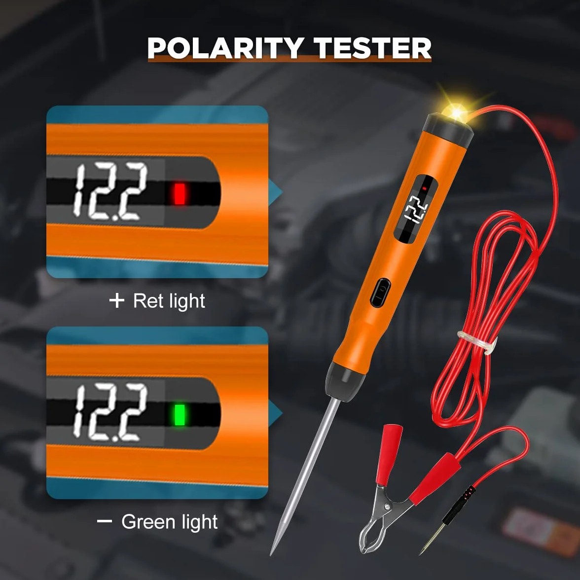 KAISAL Tester obwodów elektrycznych z woltomierzem cyfrowym 5-30 V wielofunkcyjny
