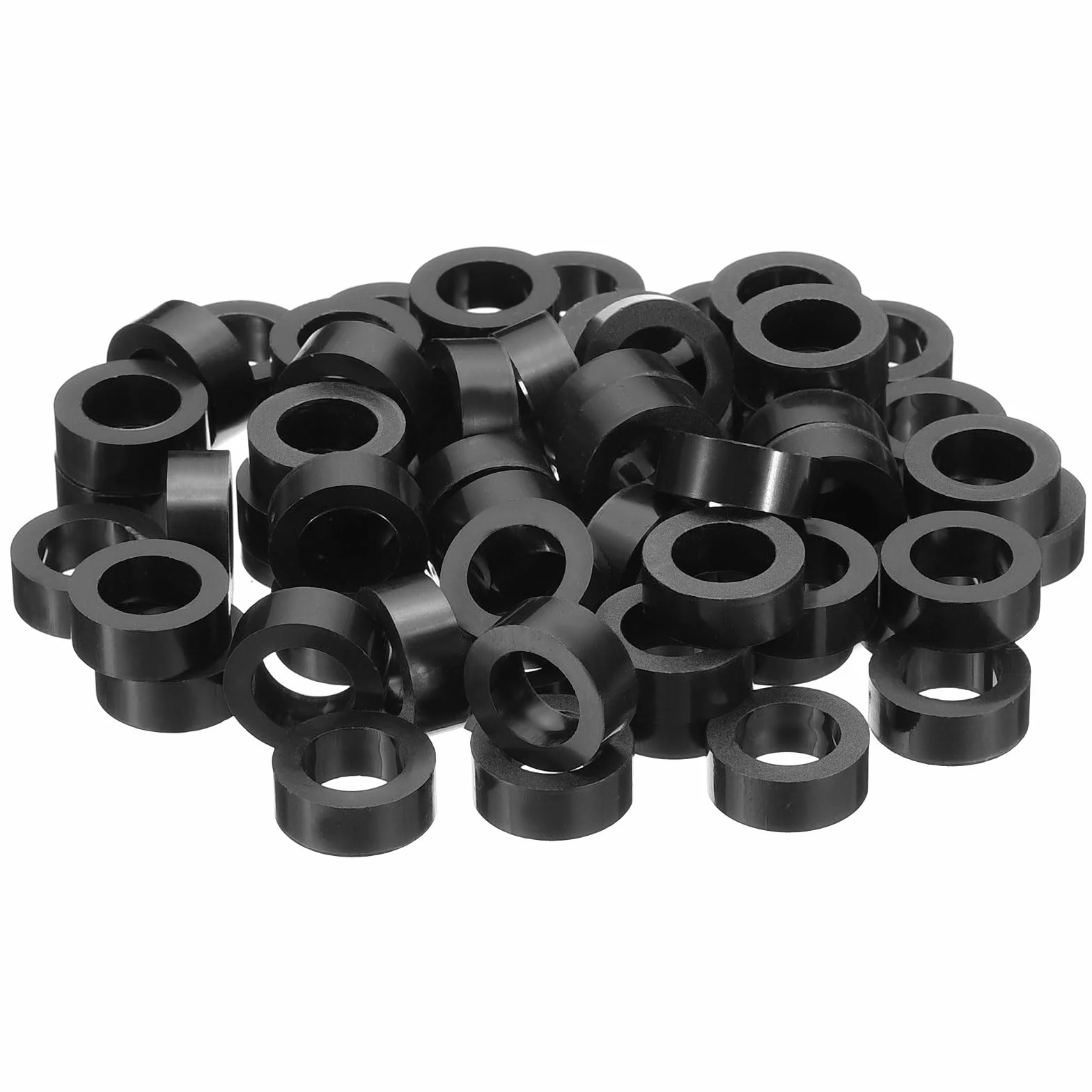 PATIKIL Okrągłe podkładki dystansowe M10 ABS 60 szt. 10,2x16x8 mm bez gwintowania