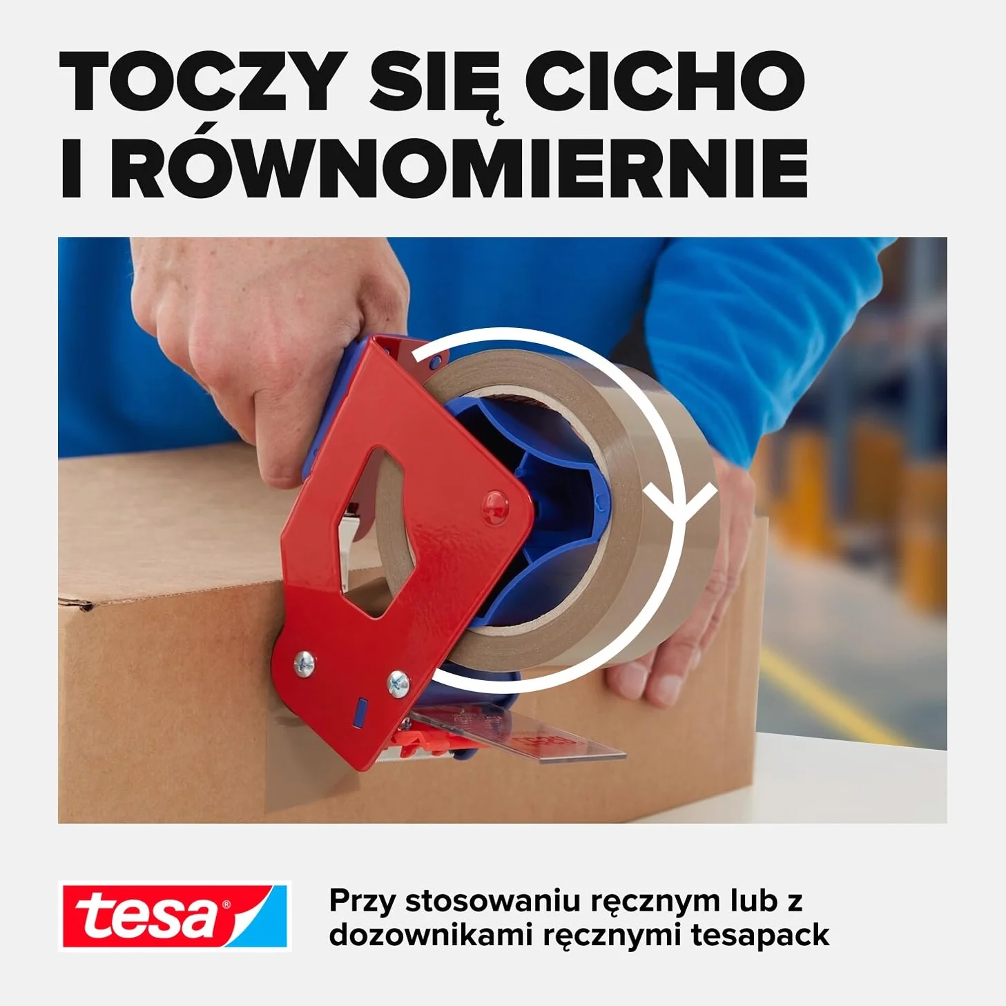 tesapack Ultra Strong - Taśmy samoprzylepne PVC do stabilnego pakowania i bezpiecznego wiązania - Brązowe - 66 mx 50 mm 1 rolka