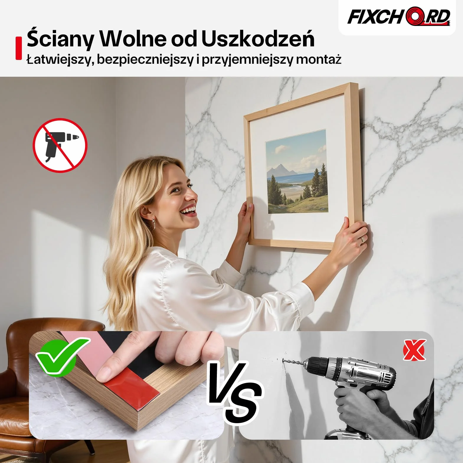 Taśma Dwustronna Heavy Duty 10m×25mm Wodoodporna Akrylowa Piankowa Montażowa