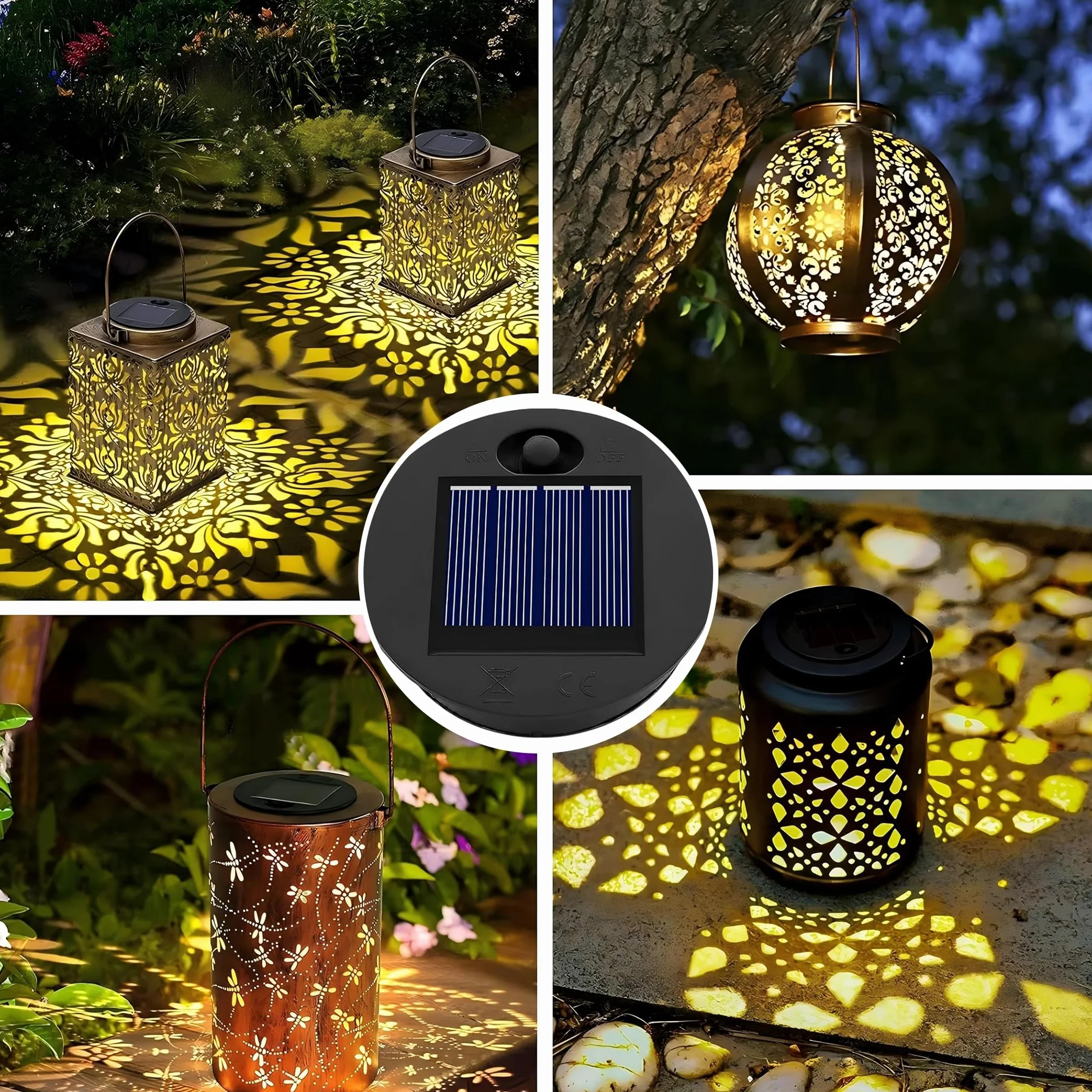 Wymienna górna część lampy solarnej 7 cm do lampionów zewnętrznych, mały rozmiar, 1,2 V 600 mAh, wodoszczelne ciepłe światło IP44, 7 cm LED wymienna górna jednostka do zewnętrznej lampy ogrodowej, 2