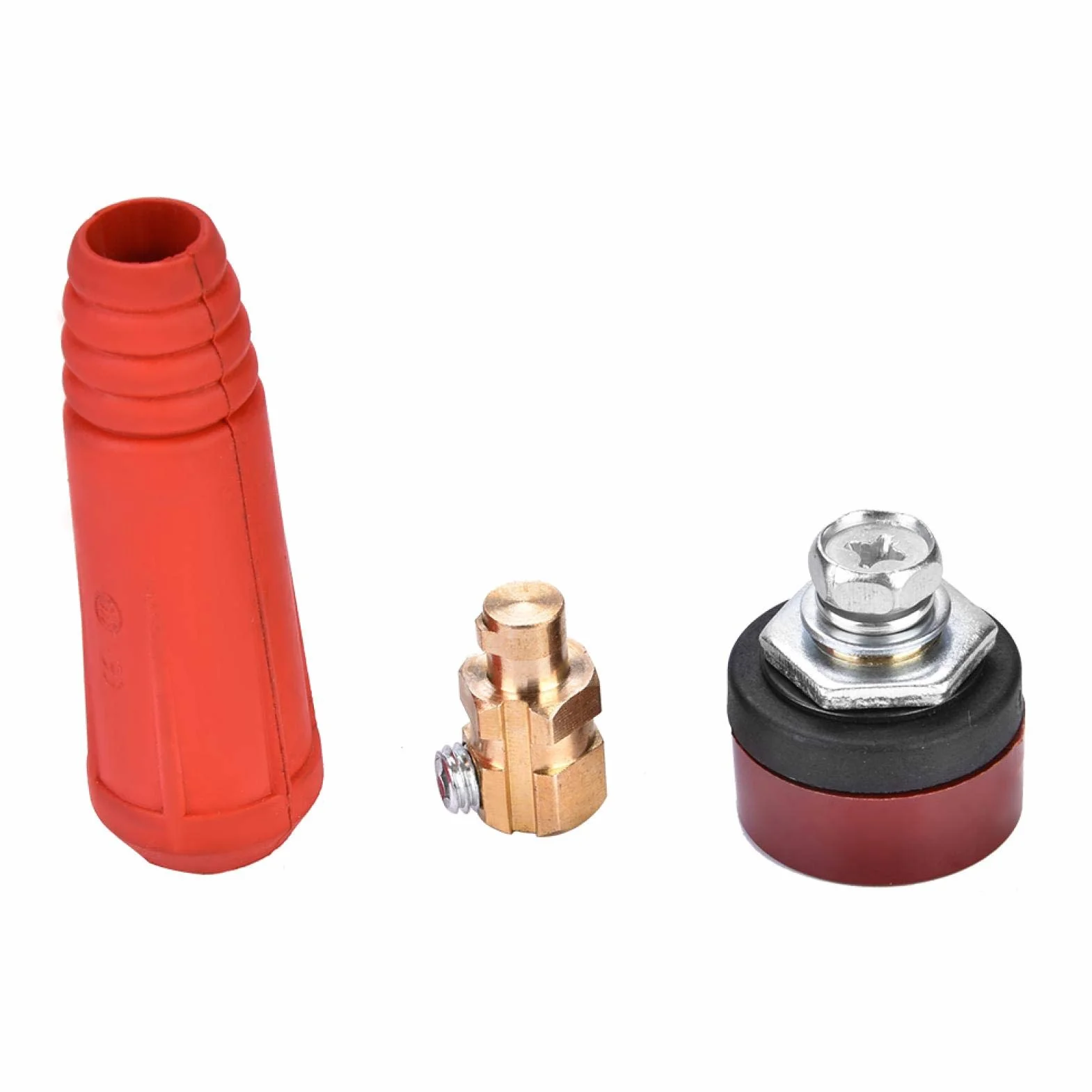 1 kawałek. Złącze kabla spawalniczego, adapter szybkiej adaptacji wtyku kabla DKJ Kabel spawalniczy szybkozłączki DKJ10-25, DKJ35-50, DKJ50-70, DKJ70-95 (opcjonalnie) (DKJ35-50-czerwony)