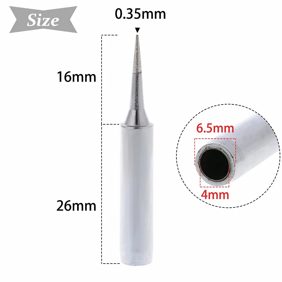 10pcs 900M-T Soldering Iron Tips Solder Iron Replacement Tip Soldering Bits Welding Equipment & Acessories (900M-T-I)