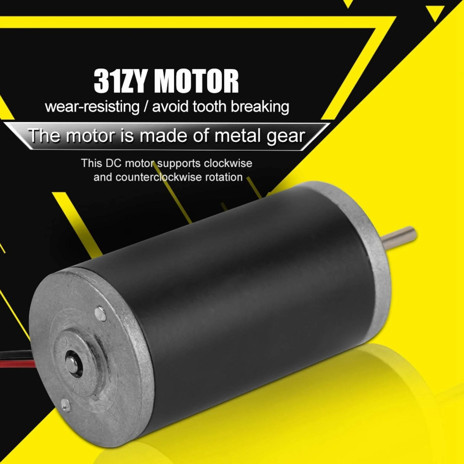 Silnik prądu stałego z magnesami trwałymi, 6 V/12 V/24 V, 21 W, wysoka prędkość CW/CCW, silnik szczotki węglowej DC, do generatora DIY (12 V 4000 obr./min)