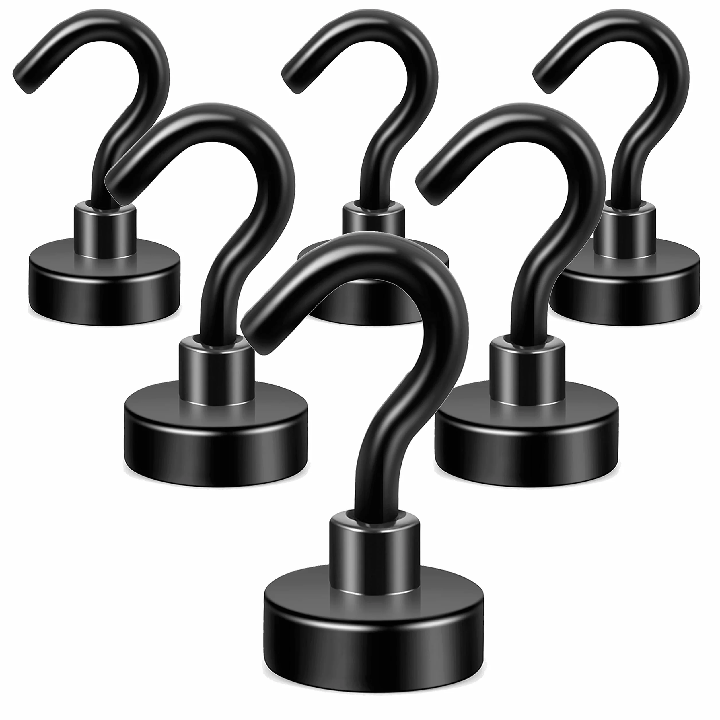 Neosmuk Haczyki Magnetyczne 10 kg 6 sztuk Wytrzymałe Magnesy z Haczykiem