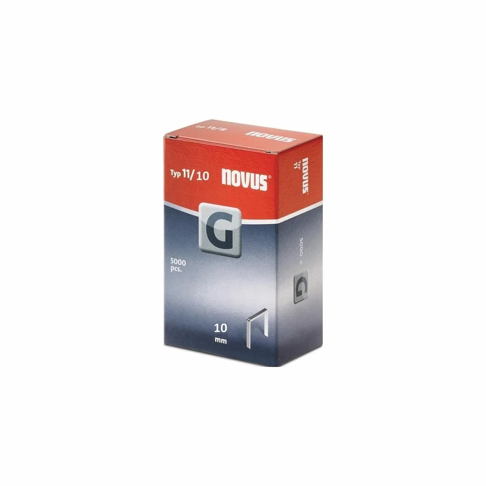 Novus Klamry płaskie do zszywacza młotkowego 10 mm 5000 sztuk G 11/10 ocynkowane