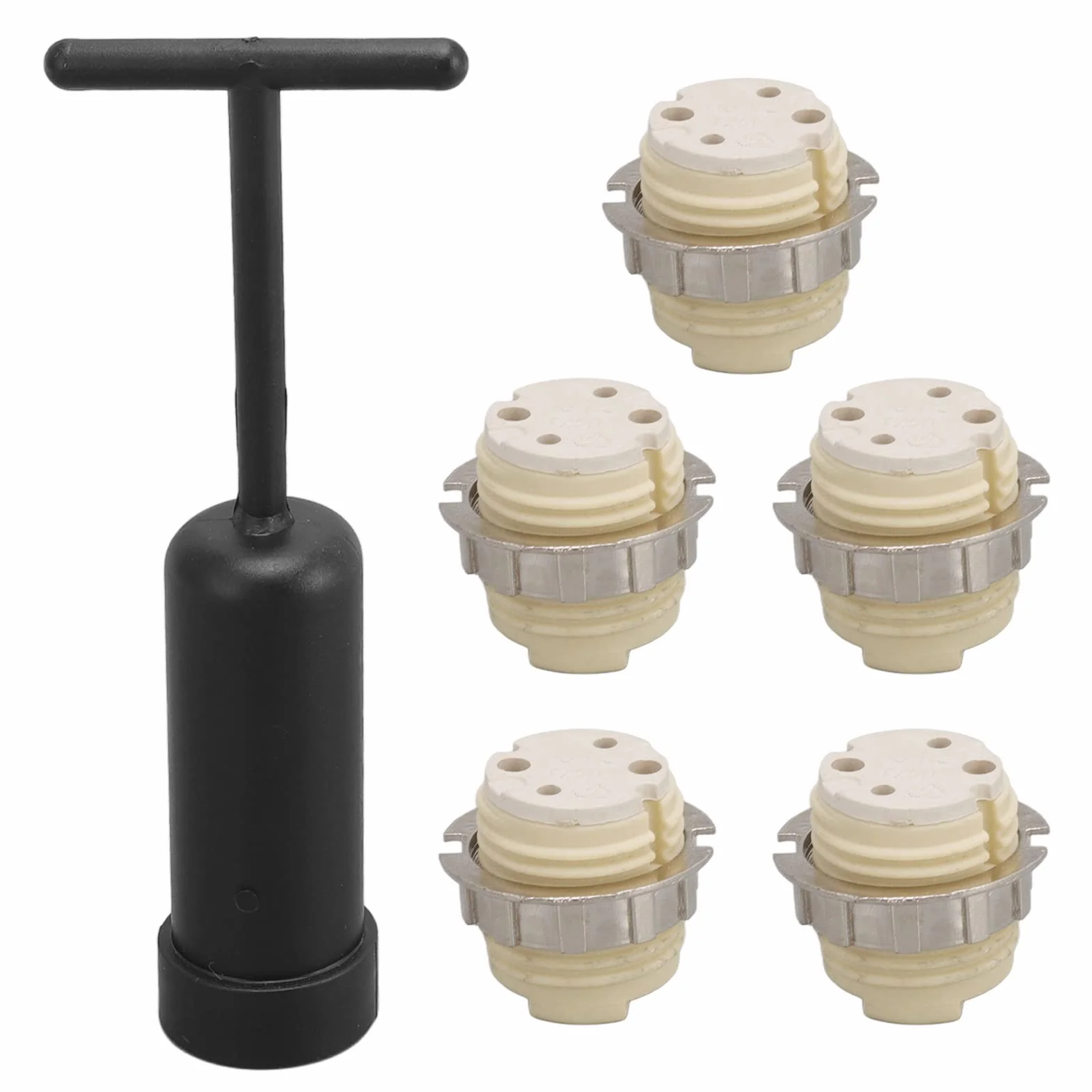 5 Sztuk G9 Gniazdo żarówki Led Ceremic Oprawka do Lampy Gniazdo Miniaturowe Gniazdo Podstawowe Gniazdo Led z Narzędziem do Usuwania Pierścienia Gniazda