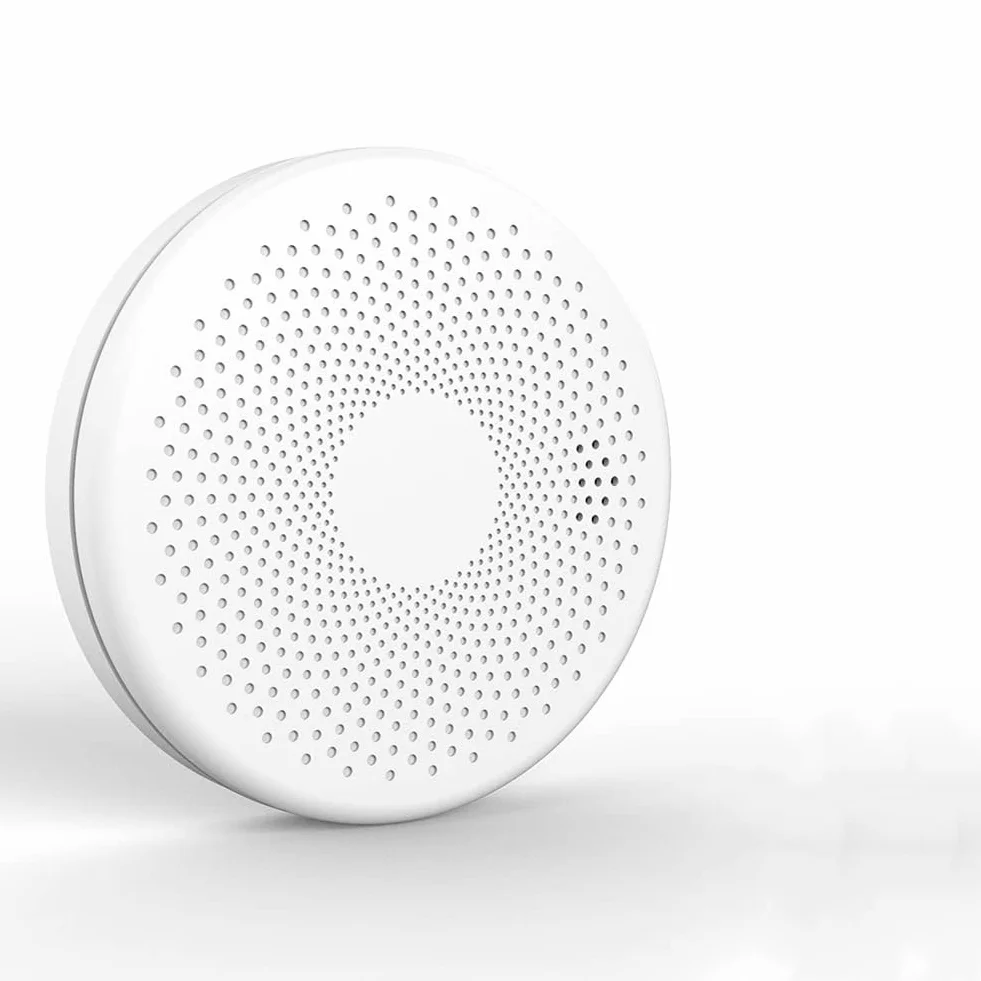 keppy Tuya WiFi 2 w 1 inteligentny czujnik dymu tlenku węgla CO detektory dźwiękowe błyskowa funkcja alarmu