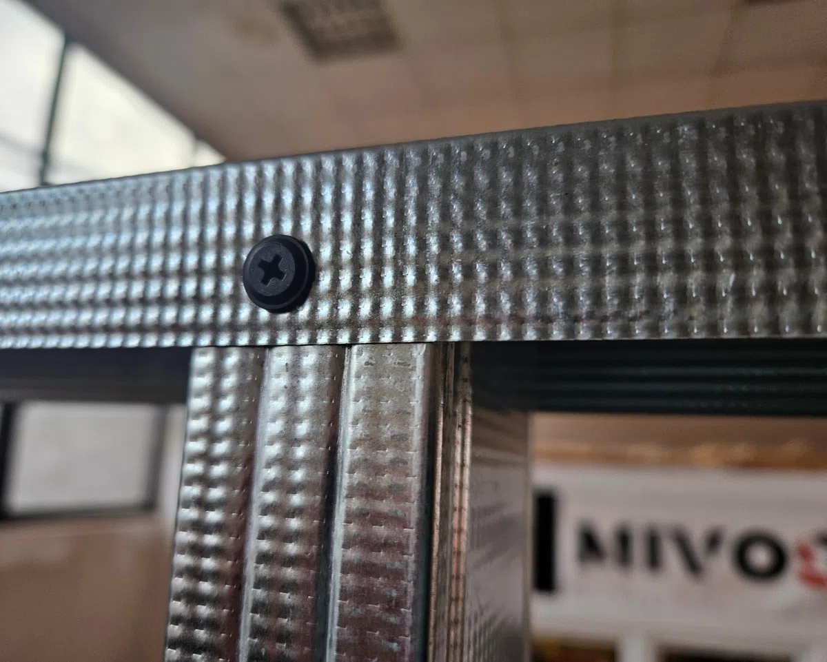 MIVOS Wkręty samowiertne fosfatowane czarne – 16 x 4,2 mm – 100 sztuk – śruby montażowe – śruby do płyt gipsowo-kartonowych – wkręty do płyt gipsowo-włóknowych