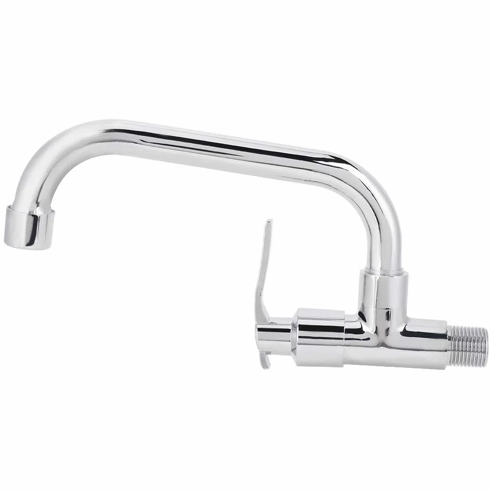 Ścienny kran z mosiądzu G1/2in bateria zlewozmywakowa 20 cm