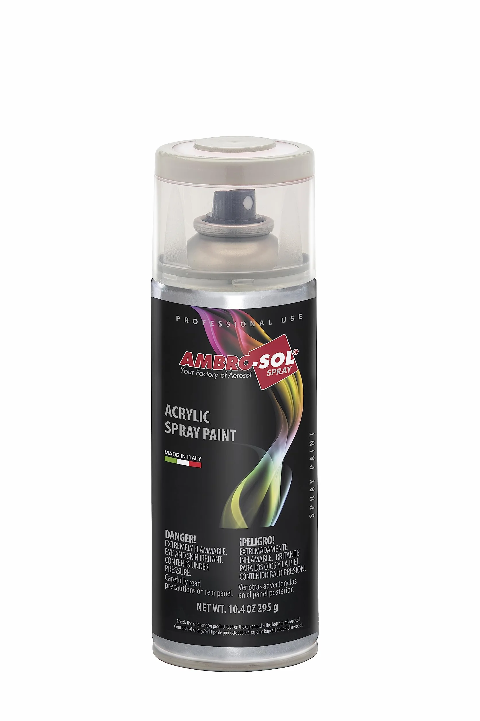 Ambro-Sol V4009002 Uniwersalny Lakier Akrylowy Spray, do Wnętrz i na Zewnątrz, Odpowiedni do Wszystkich Rodzajów Materiałów, Nadaje się do Recyklingu, 400 ml, Biały Karpacki