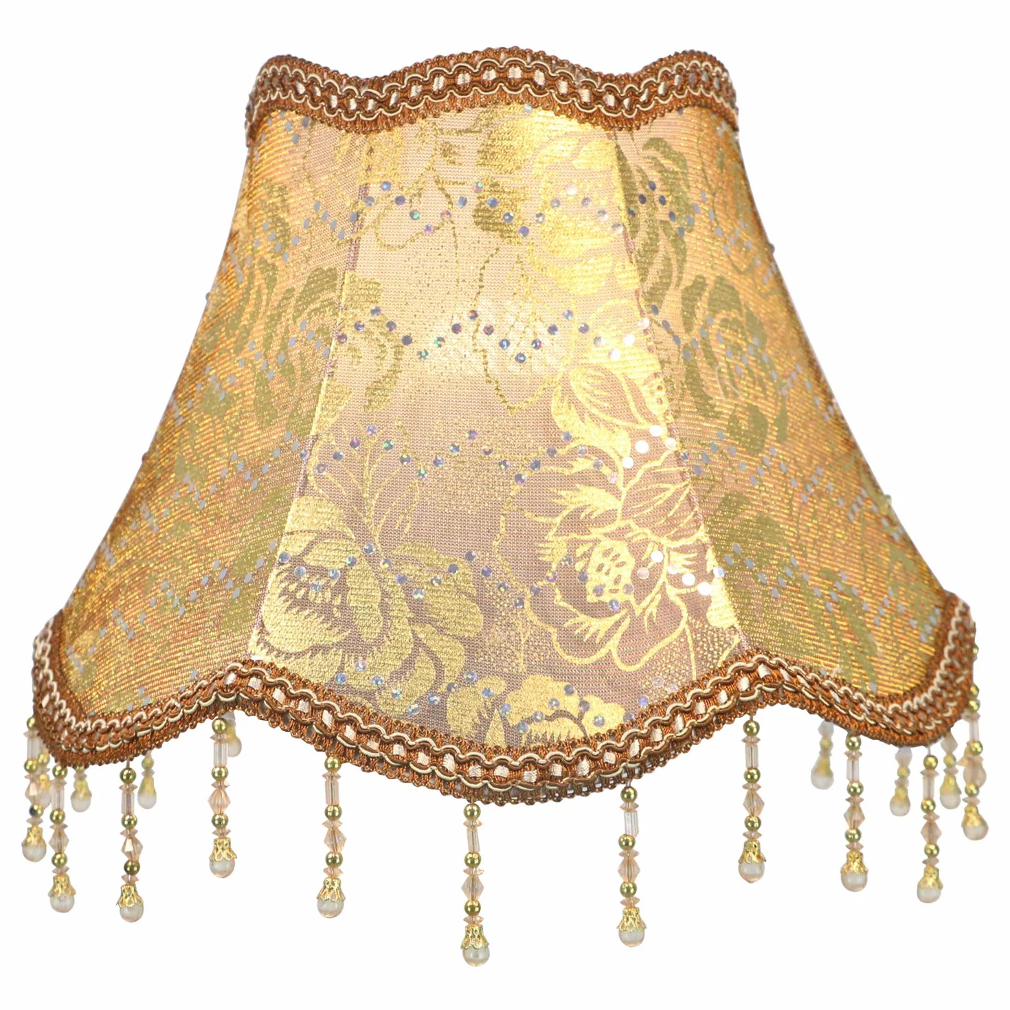 Retro Palace Klosz do Lampy Wiszącej Ręcznie Robione E14/E27 13x25x20cm Brązowy