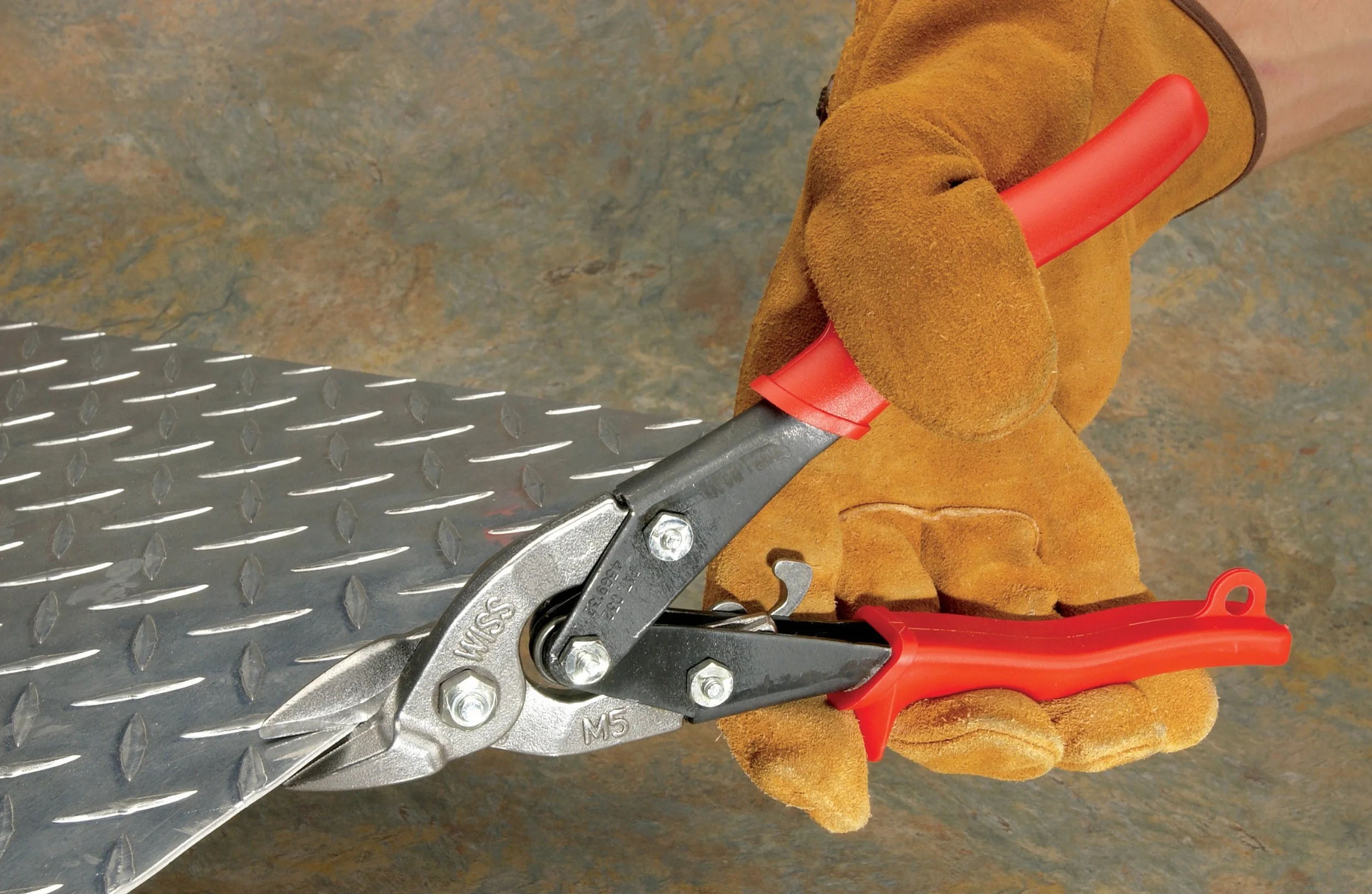 Wiss M5R Nożyce MetalMaster Bulldog 235 mm - czerwone