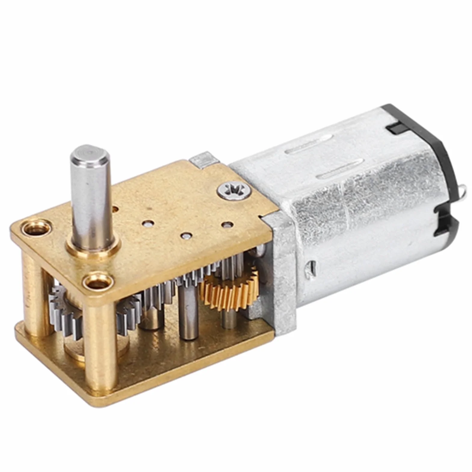 Mini Metalowy Silnik z Przekładnią zębatą Silnik Redukcyjny Prędkości CW CCW Motoreduktor Mikro Reduktor Przekładni ślimakowej Szczotka Silniki Prądu Stałego DC12V (DC12V381RPM)
