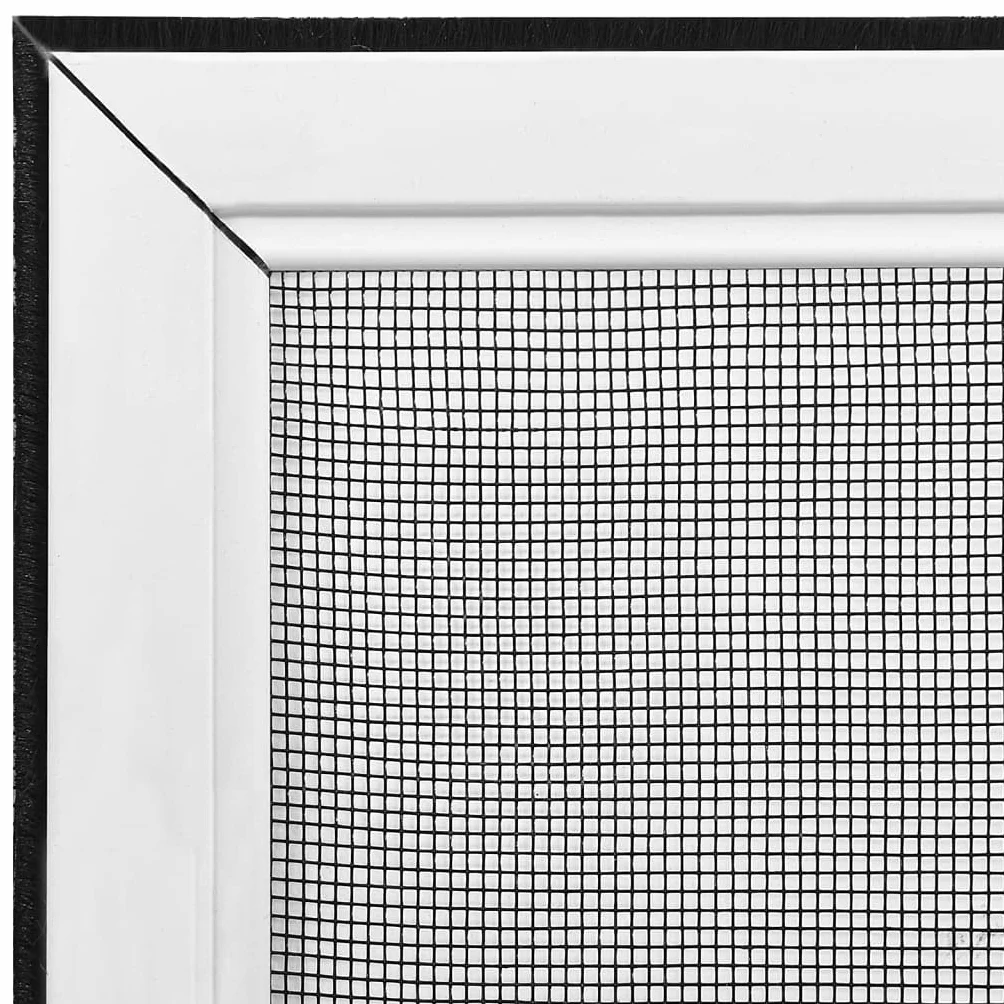 vidaXL Rozsuwana moskitiera okienna biała (75-143)x50 cm
