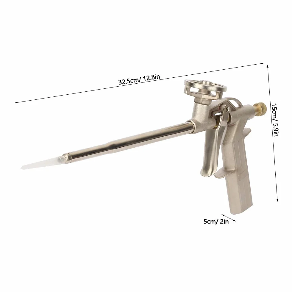 2Pc Spray ze Stopu Aluminium, Pistolet do Piany w Sprayu Chemtron Pianka Rozszerzająca Pistolet Napełnianie Uszczelnienie Dozownik Pistolet Aplikator Izolacji