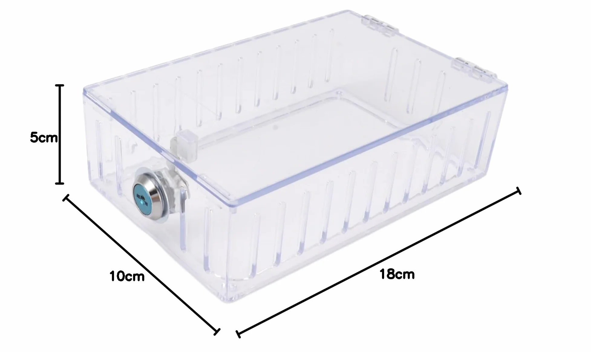 Przezroczysta Skrzynka na Termostat z Kluczem 18x10x5 cm Uniwersalna Osłona do ściany
