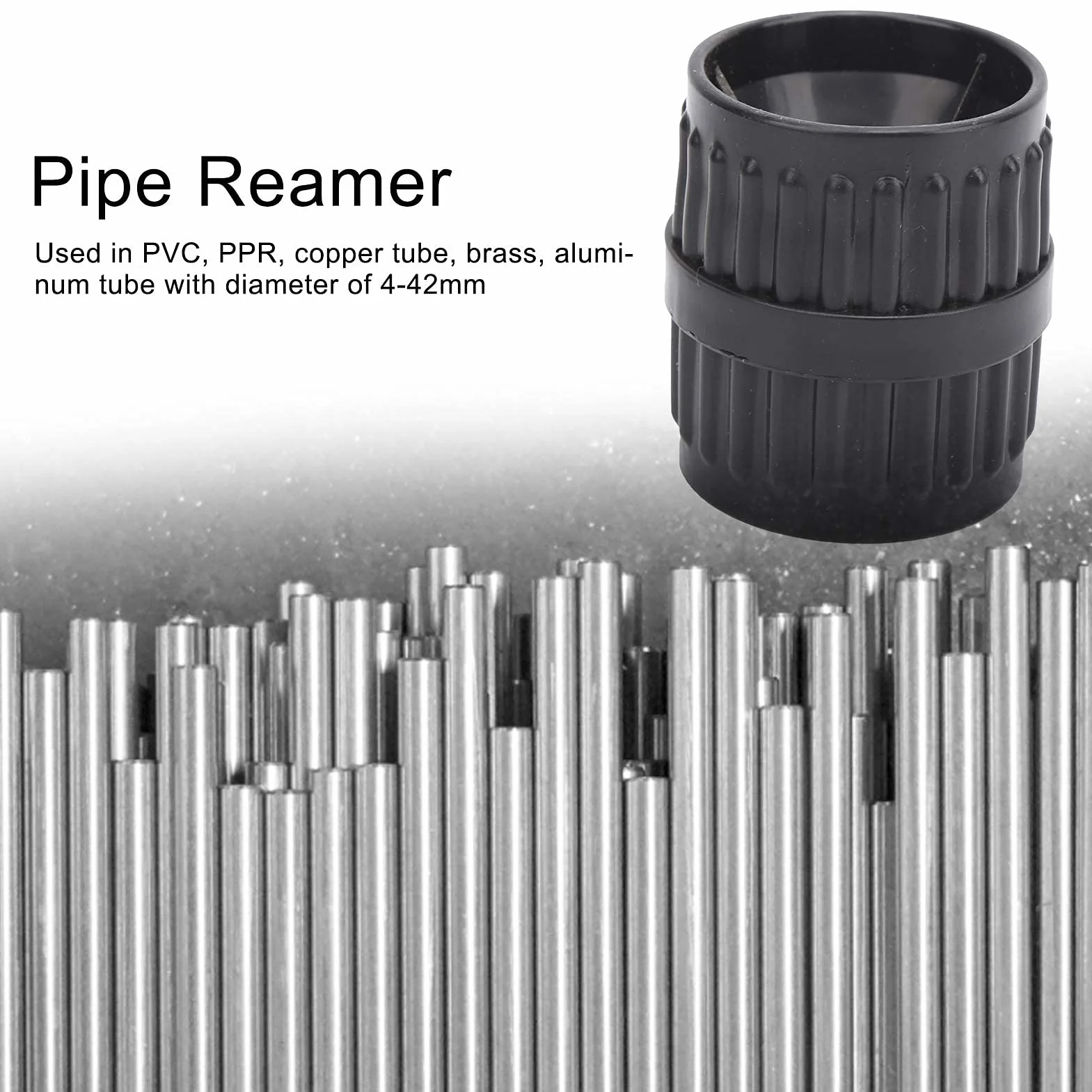 4-42mm uniwersalny rozwiertak do rur, czarne ręczne narzędzie do gratowania, miniaturowy rozwiertak do polerowania, narzędzie do fazowania rur do miedzi, aluminium, PVC, PPR
