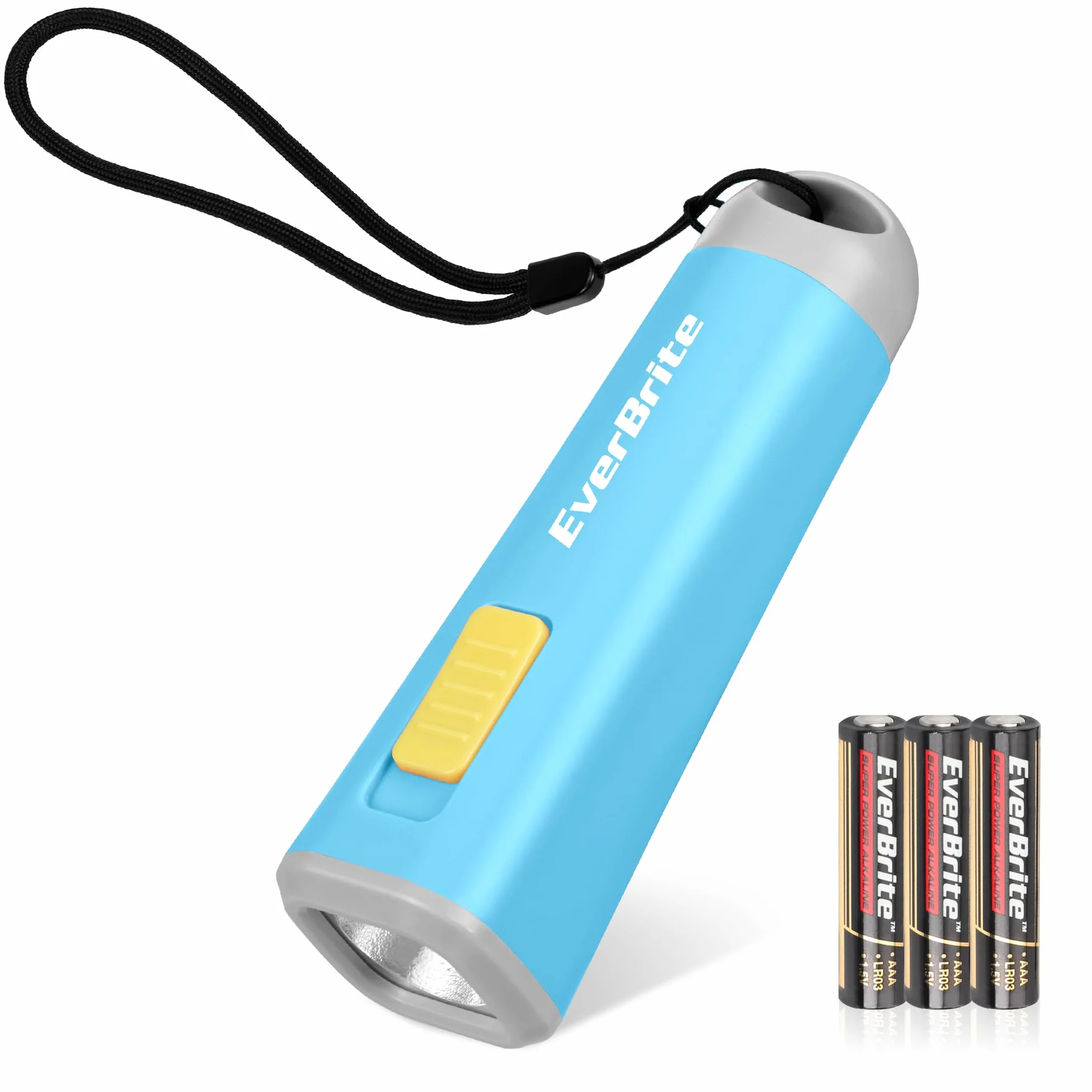 EverBrite Mini latarka LED 46 g delikatne żółte światło do czytania biwakowania awaryjna niebieska