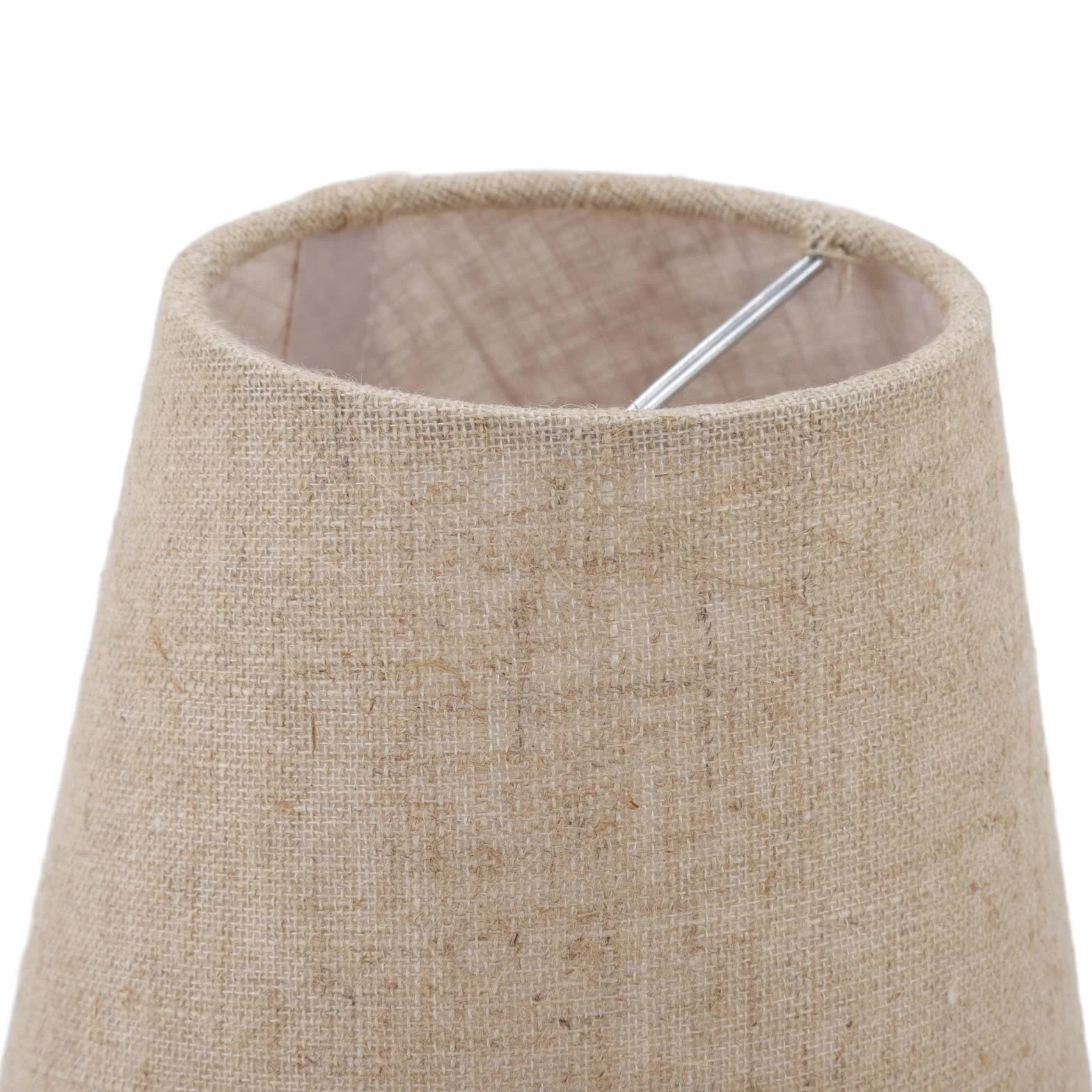 Abażur lniany z klipsem na bębnie E14 3,7" x 5,5" x 5,1" 6 sztuk