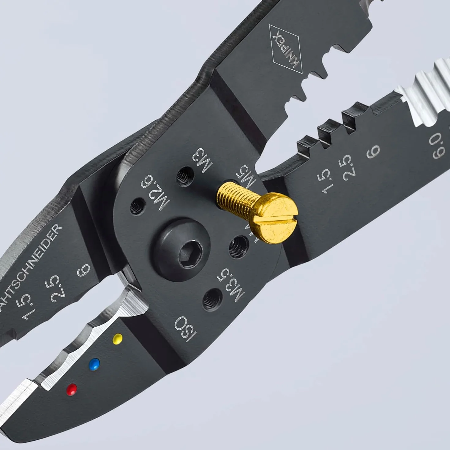 KNIPEX Szczypce do zagniatania lakierowana w kolorze czarnym z osłonkami wielokomponentowymi 240 mm, 97 22 240