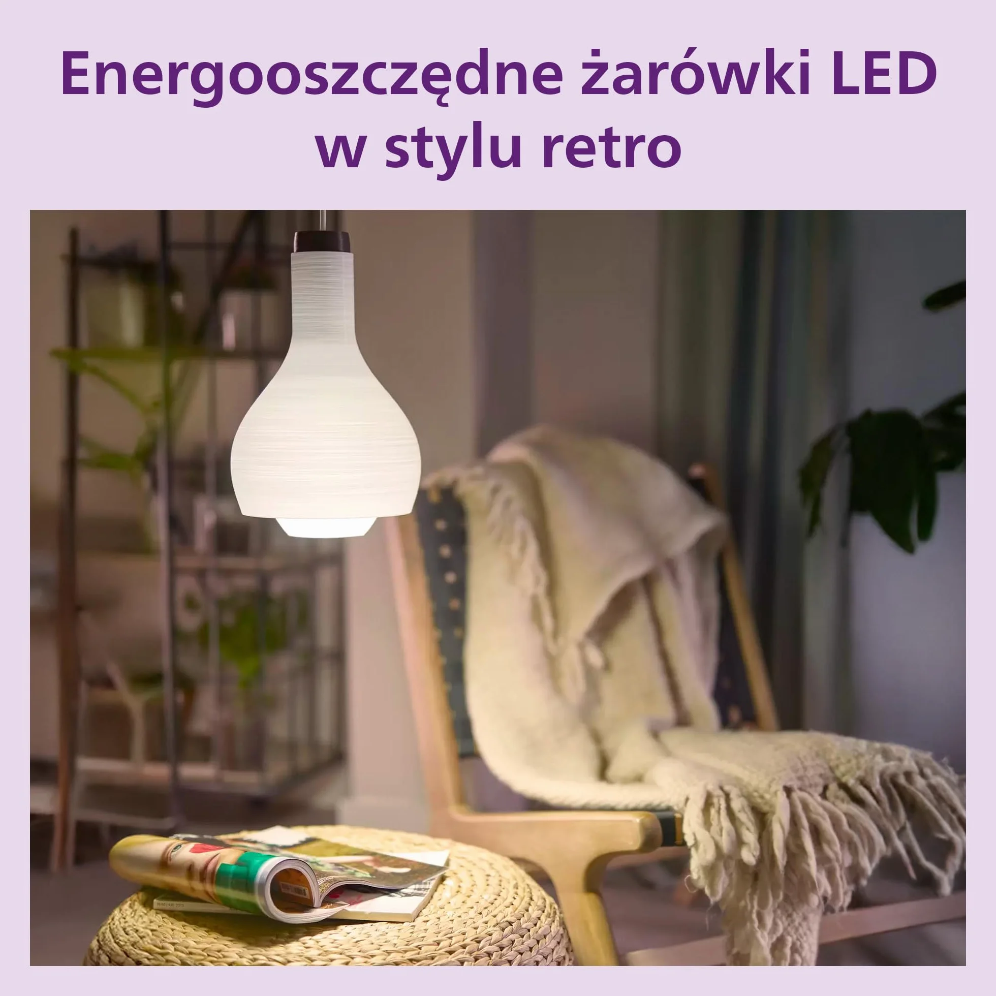 Philips Classic A60 Żarówka LED, 60 W, Clear, E27 Socket, Ciepła Biel 2700 K, 3 sztuki