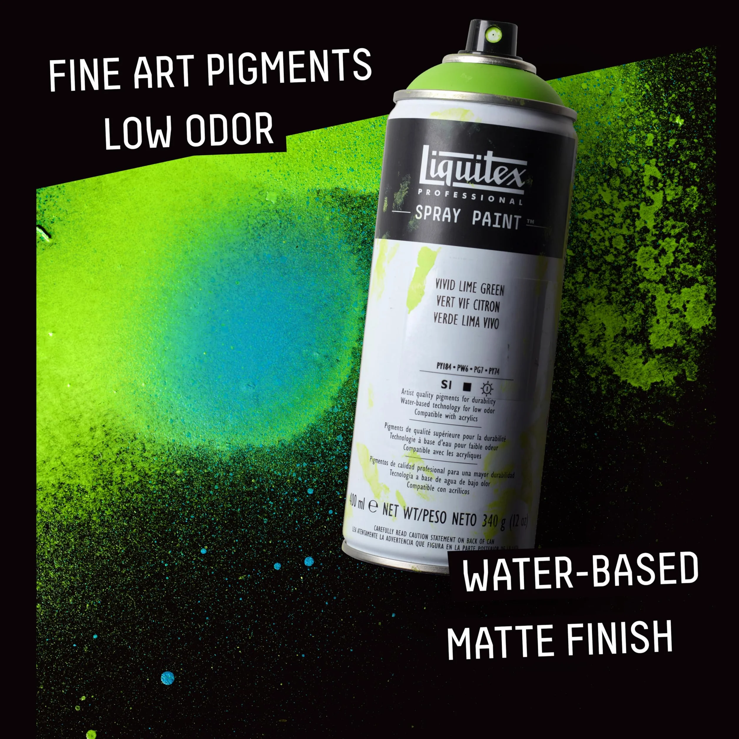 Liquitex Profesjonalna farba w sprayu akrylowa światłoodporna 400 ml Prussian Blue Hue