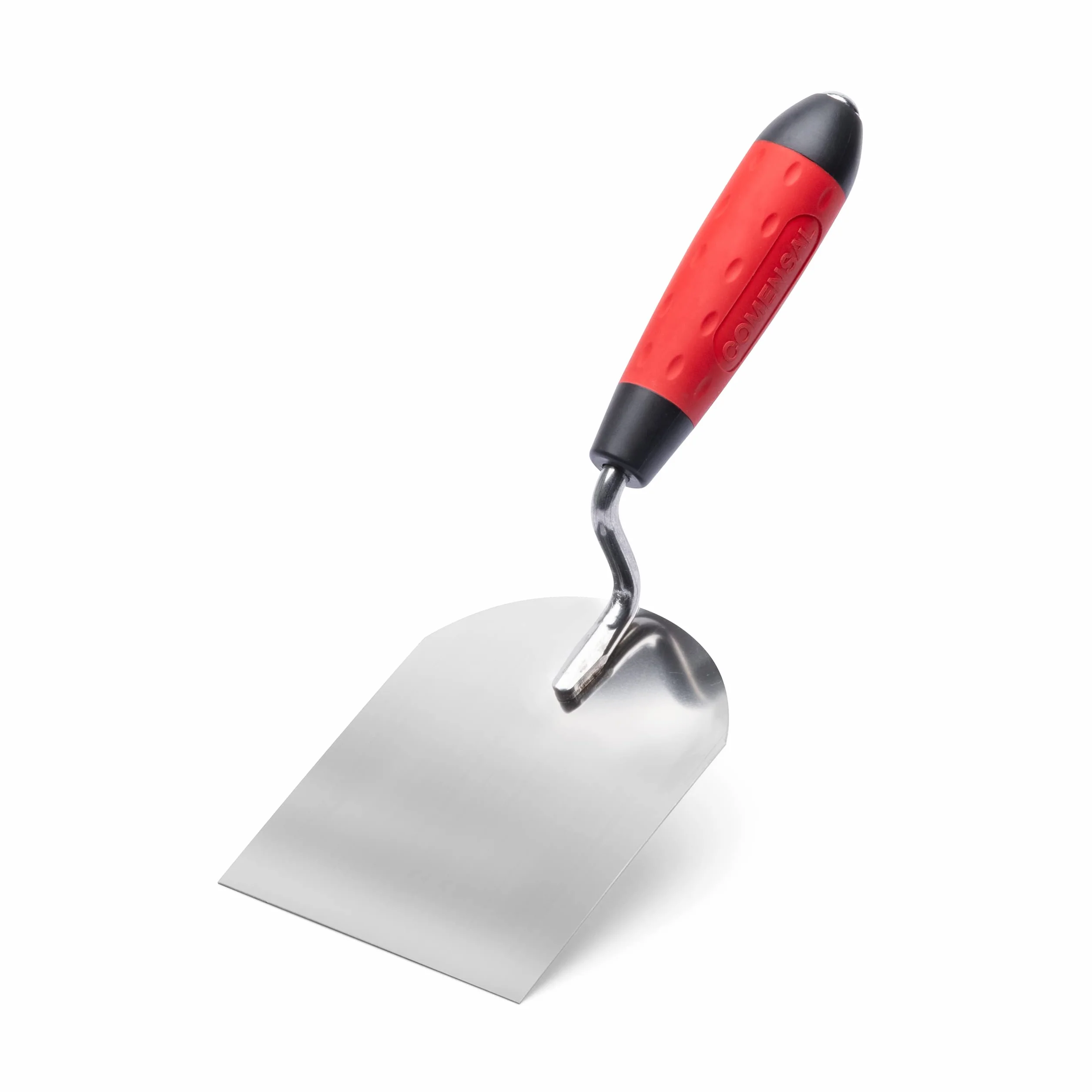 COMENSAL® Łopatka murarska 100 mm – szpachla gipsowa szpatułka strukturalna – stal nierdzewna – kielnia gipsowa – antypoślizgowy miękki uchwyt – wyprodukowano w UE