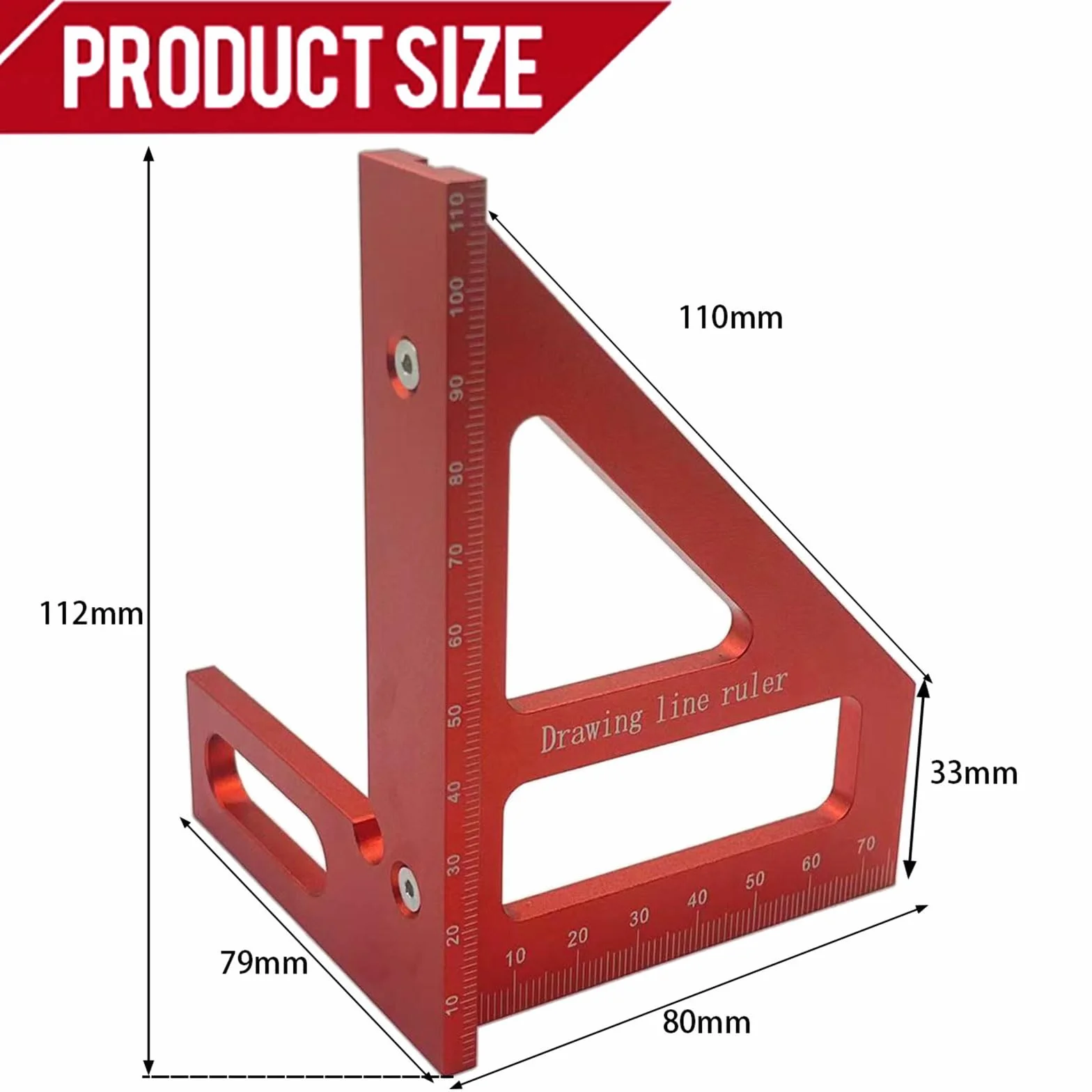 Zestaw kątowników stolarskich, kątownik stolarski 3d, kątownik stolarski, wielokątny stolarz ze stopu aluminium, wysoka precyzja narzędzia pomiarowe, pomiar do obróbki drewna